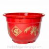 Chậu nhựa tròn nhỏ viền in hoa văn