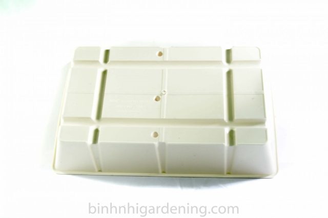 Chậu nhựa tròn nhỏ viền in hoa văn