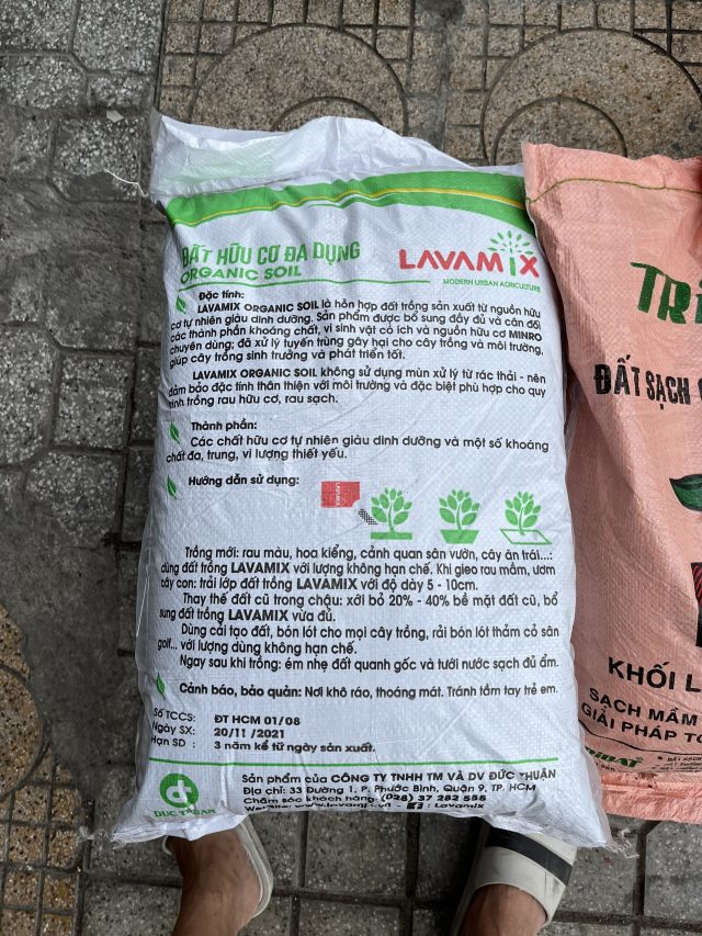 Đất hữu cơ đa dụng LAVAMIX bao 20dm3 (~10kg) - Hình ảnh 3