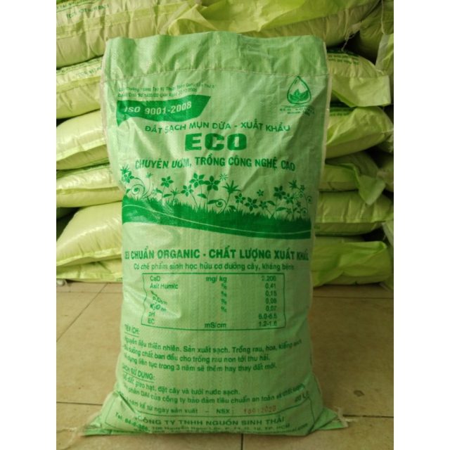 Đất sạch trồng rau giàu dinh dưỡng nhả chậm ECO N1 60dm³ (nguyên bao) - Hình ảnh 2