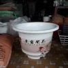 Chậu nhựa tròn in hình hoa chữ Hán