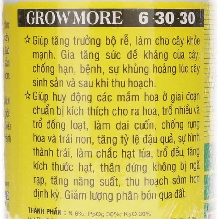 Phân bón lá 6-30-30+TE Grow More tại Nha Trang