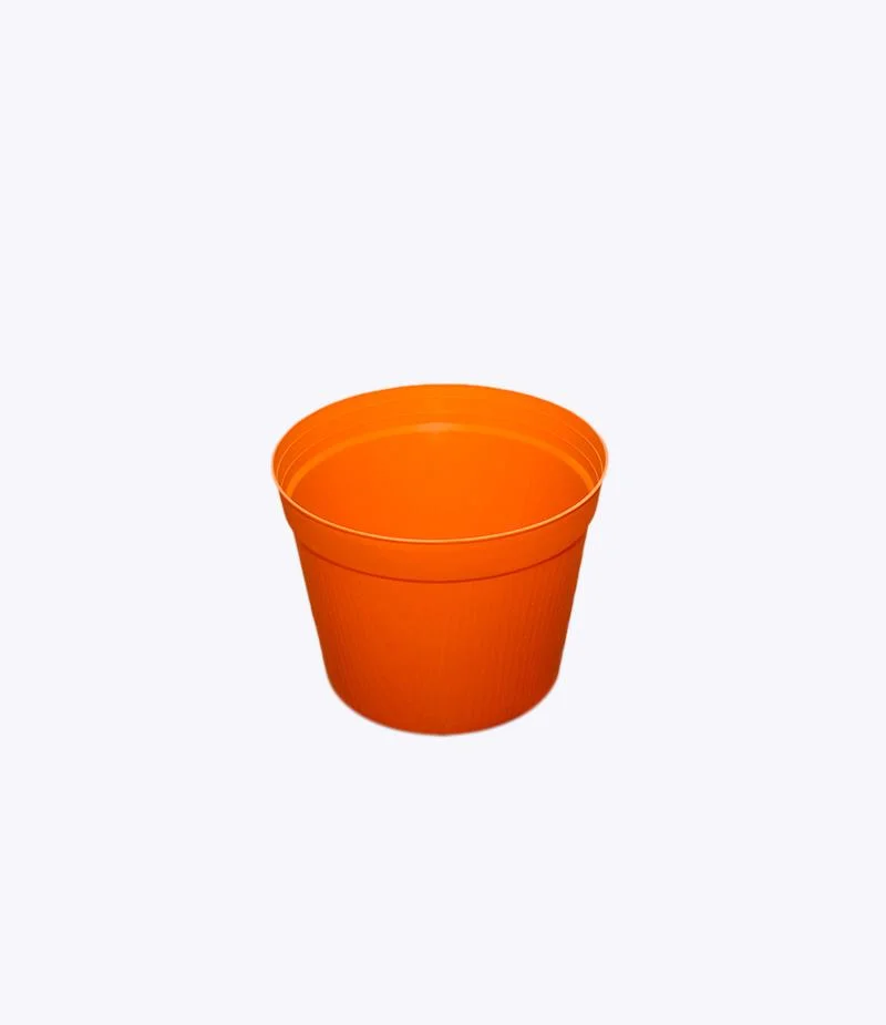 Chậu nhựa tròn vân gỗ lùn cực nhẹ