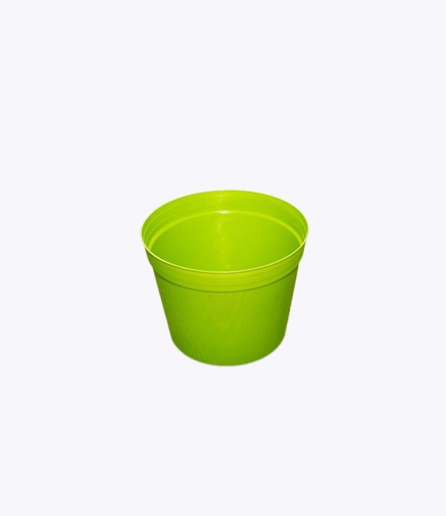 Chậu nhựa tròn vân gỗ lùn cực nhẹ