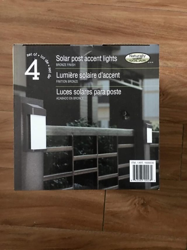 Bộ 4 đèn năng lượng mặt trời cảm ứng