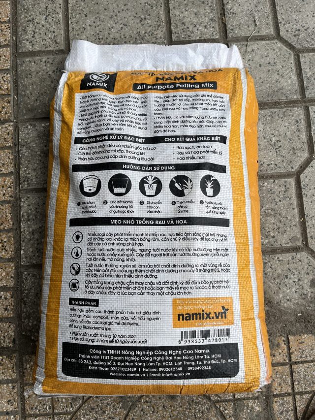 Đất sạch trồng Rau và Hoa Namix (Potting Mix) 20 dm3 ~ 10kg | z3191164320863 8df1ea2f50936b3311581c79e238ed23
