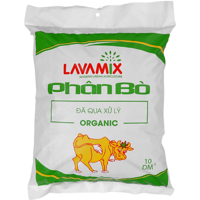 Phân bò Lavamix đã qua xử lý, bao lớn 10dm3 - Hình ảnh 3
