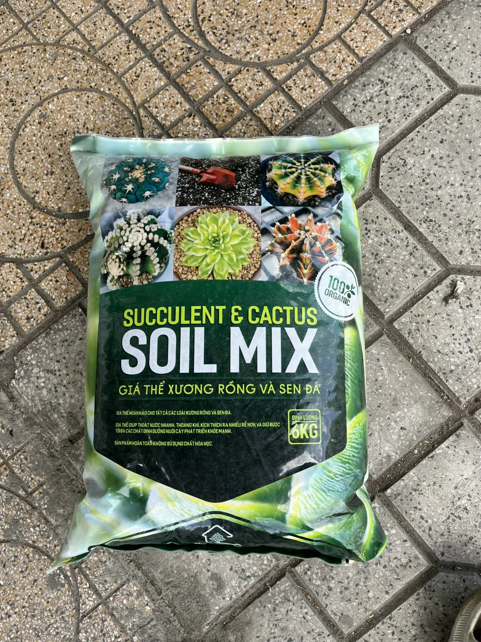 Đất trồng sen đá Soil Mix | bao 1kg - 6kg