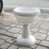 chậu ly nhựa trắng lùn chân đế trồng cây, thủy canh nhỏ