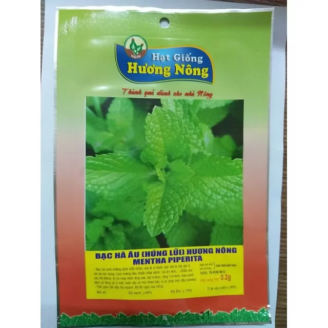 hạt giống rau bạc hà âu (húng lủi) hương nông | mentha piperita
