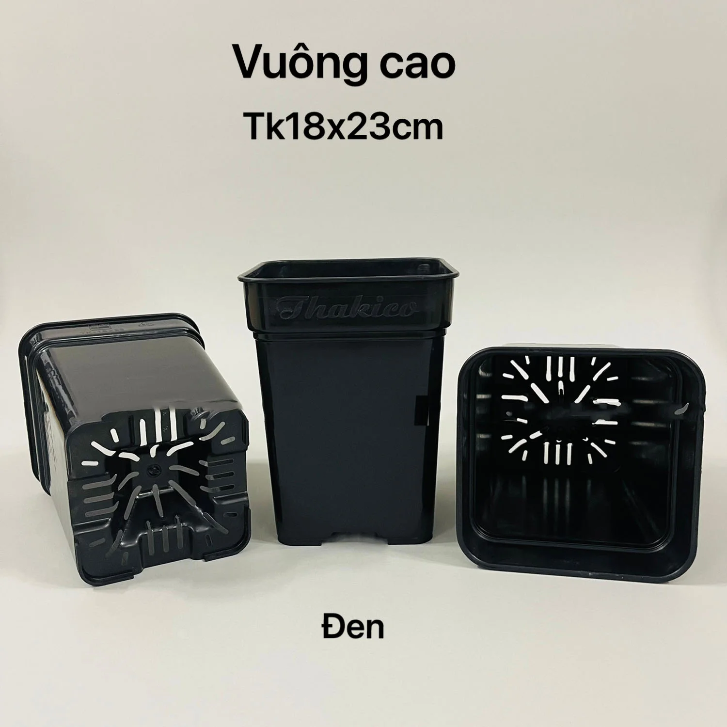 chậu vuông cao thakico