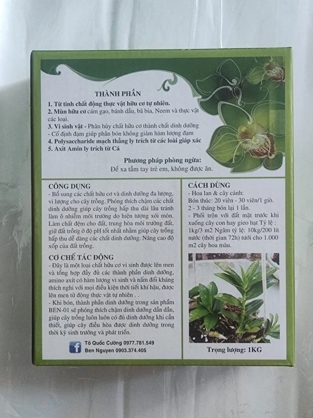 Viên nén dinh dưỡng hữu cơ Ben 01 - Hình ảnh 2