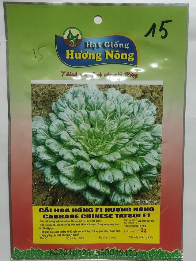 CẢI HOA HỒNG F1 HƯƠNG NÔNG CABBAGE CHINESE TATSOI F1 - Hình ảnh 2