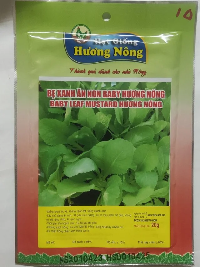 CẢI BẸ XANH ĂN NON BABY HƯƠNG NÔNG BABY LEAF MUSTARD HƯƠNG NÔNG - Hình ảnh 2