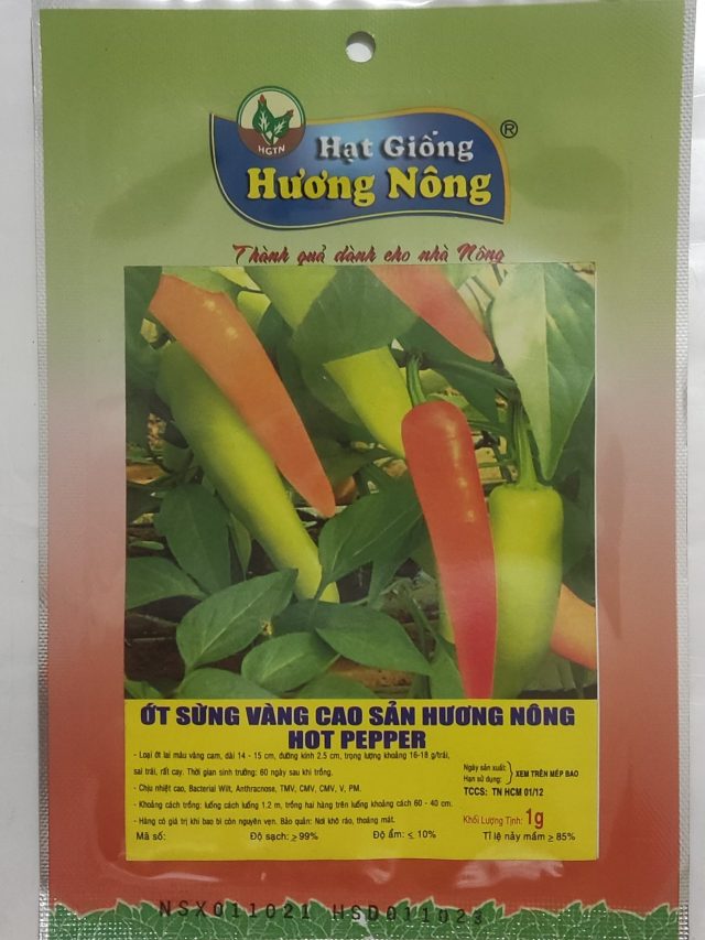 ỚT SỪNG VÀNG CAO SẢN HƯƠNG NÔNG HOT PEPPER - Hình ảnh 2