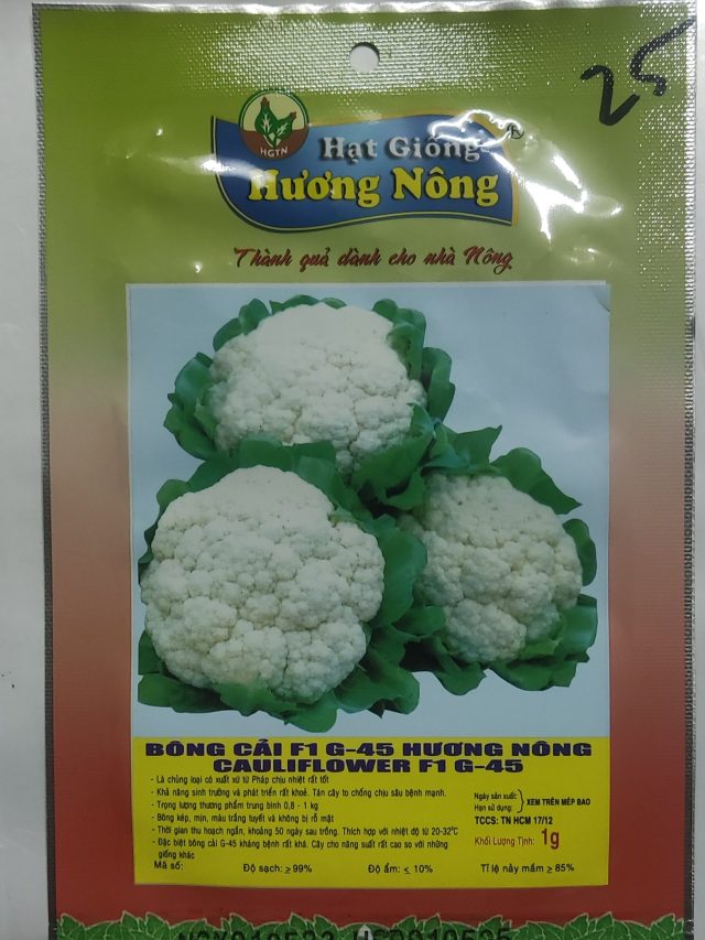 BÔNG CẢI F1 G-45 HƯƠNG NÔNG CAULIFLOWER F1 G-45 - Hình ảnh 2