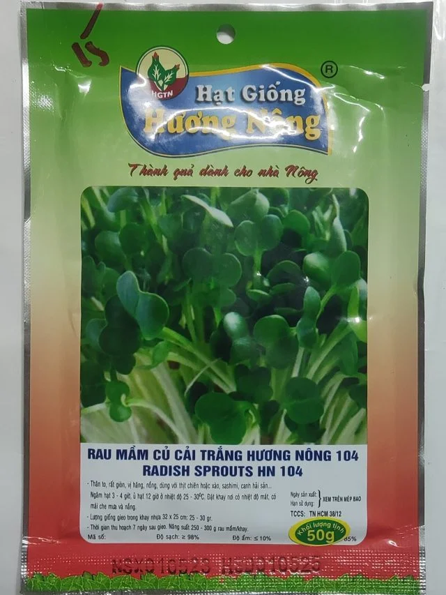 RAU MẦM CỦ CẢI TRẮNG HƯƠNG NÔNG 104 RADISH SPROUTS HN 104 | 7950 scaled