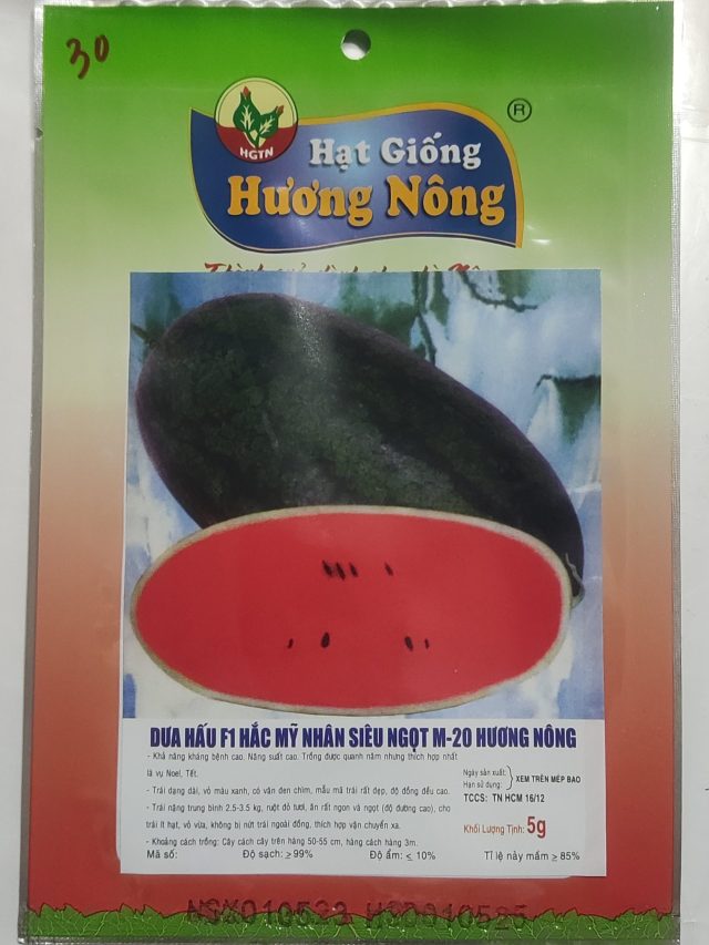 DƯA HẤU F1 HẮC MỸ NHÂN SIÊU NGỌT M-20 HƯƠNG NÔNG | 7985 scaled