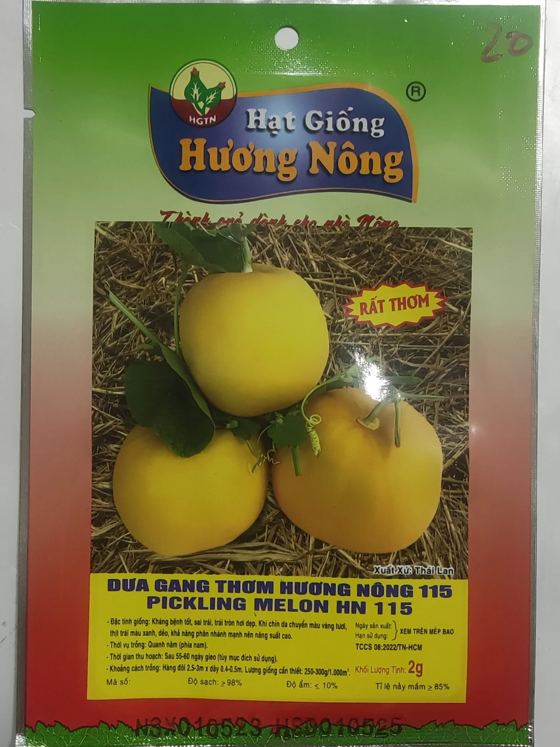 DƯA GANG THƠM HƯƠNG NÔNG 115 PICKLING MELON HN 115 | 7994 scaled