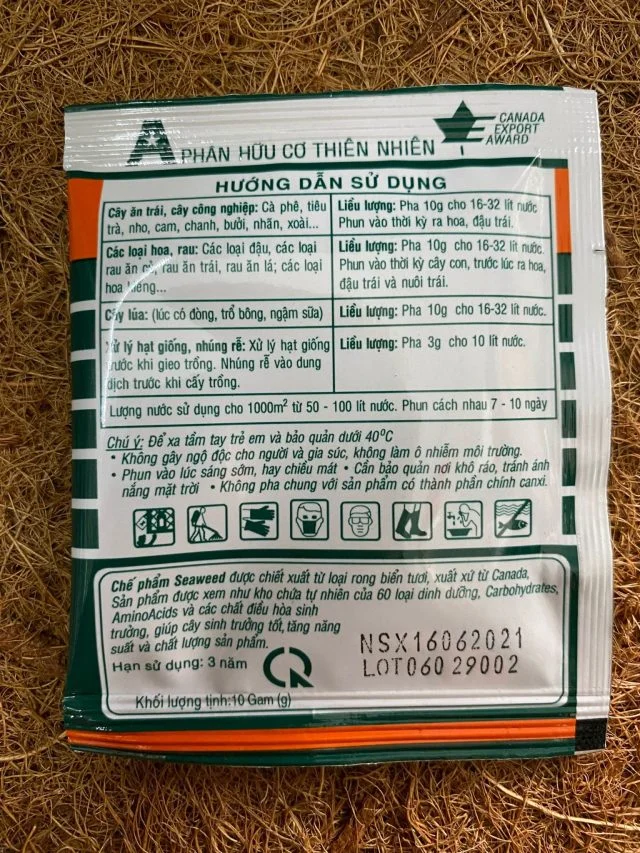Phân bón hữu cơ khoáng SEAWEED 95% - Hình ảnh 2