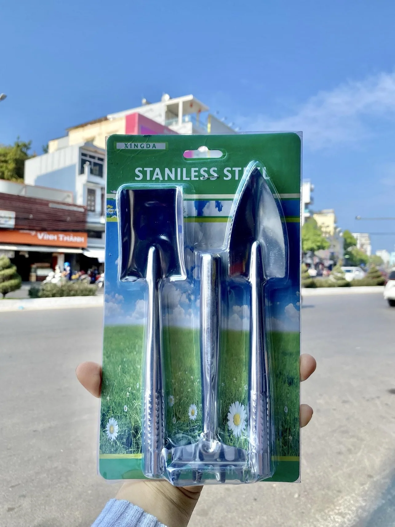 Bộ ba chăm sóc sen đá bằng inox | img 8867